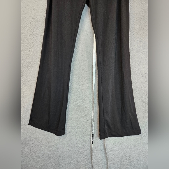 Mistress Rocks Womens Pants Sz L Black With Chiffon Overlay At Waist Back Zip - Picture 5 of 16